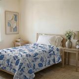 Bedrukte BASIC Bedrukte zomerquilt Foglie, bedrukte microvezel, 160x240cm