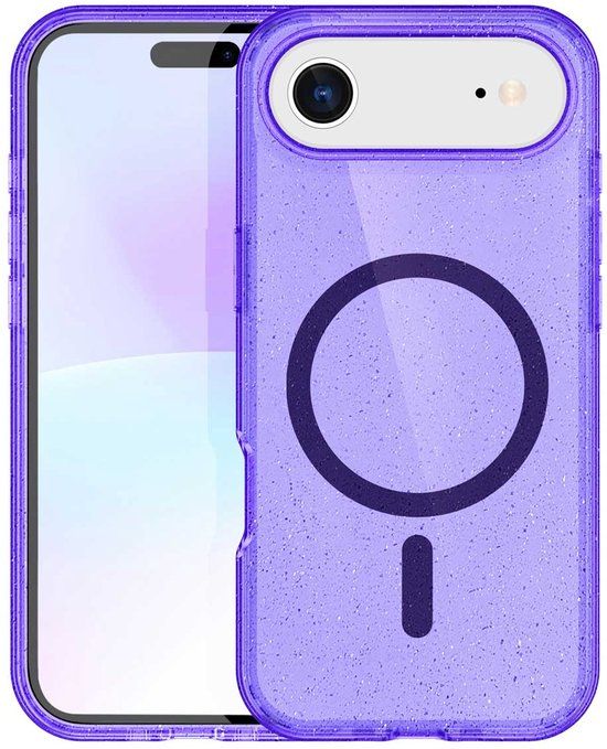 imoshion Sparkle Backcover met MagSafe voor de Apple iPhone Air - Paars