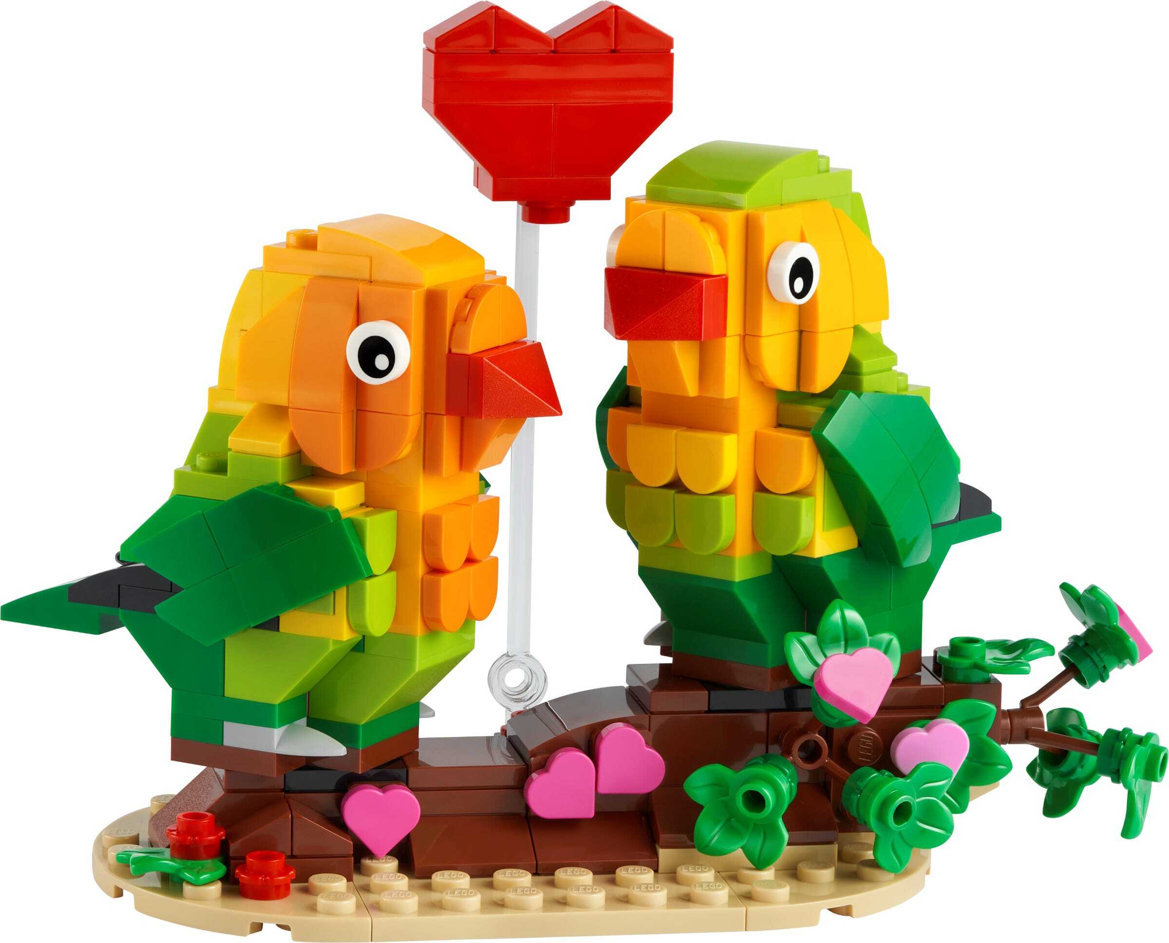 lego Dwergpapegaaien voor Valentijnsdag