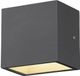 SLV Sitra S Wandlamp Aluminium Grijs 6.2W 620lm - 830-840 CCT | Buitenverlichting - IP44