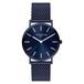 Liebeskind Berlin Roestvrijstalen horloge met verstelbare mesh-armband, blauw