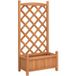 Prolenta Maison Exclusive - Jardinière avec treillis, couleur marron, 55x29,5x110 cm, en bois massif de sapin