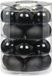 Inge-glas Inge goods Kerstballen - 20 stuks - Zwart - Glas - Glans/Mat - 6 cm