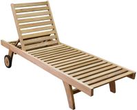 AVH-Collectie Fania ligbed 200x65xH35 cm teak verstelbaar