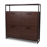 Milton & Oldbrook Schoenenkast Foggia Walnootlook