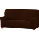 ECOMMERC3 Bi-elastische jacquard-bankhoes, 4-zits, bruin