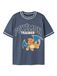 NAME IT Shirt 'Pokémon' donkerblauw / lichtgeel / oranje / wit