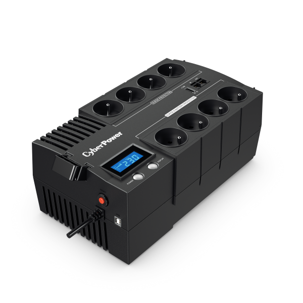 CyberPower BR1000ELCD-FR - Ononderbroken stroomvoorziening (UPS) - Zwart