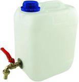 Anwicar Jerrycan voor Water - 5 L - Watercontainer met Kraantje en Dop - Waterdispenser Camping - Wit