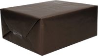 Shoppartners Bv Rollen Kraft inpakpapier - zwart - 200 x 70 cm