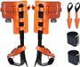 VEVOR Boomklimspikes, 1 Paar Klimsporen Van Gelegeerd Staal, Draagvermogen 350 Lbs, Boomklimuitrusting met Banden En Spikebeschermer, Boomverzorgingsuitrusting voor Klimmers, Jacht, Fruitplukken, Oranje