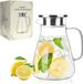 Merkloos Unyqoos Glazen karaf met deksel - 1700 ml