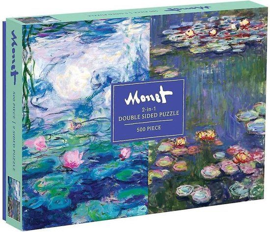 Galison Monet 500 Piece Double Sided Puzzle