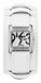 Clips 553-1007-11 Horloge - Leer - Wit - Ø 26 mm