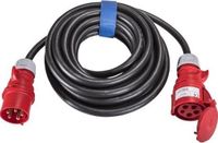 SIROX CEE-verlengkabel 5x4,0mm², 32 A, 5 polig, 400V, 6h, zwart - 25 meter
