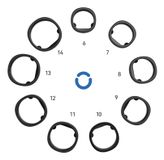 RingConn Sizing Kit Maatkit Zwart