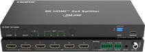 InLine® Video Splitter, 2x4, HDMI 8K/60Hz (4K/120Hz)