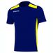 Macron Sirius T-shirt Hommes Marine/Jaune Polyester Manche Courte Col Rond Colorblock