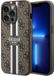 Guess 4G Printed Stripe Back Case (MagSafe Compatible) - Geschikt voor Apple iPhone 15 Pro Max (6.7") - Bruin