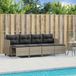 Maison Exclusive - Ensemble de meubles de jardin 5 pièces avec canapé et coussins, gris clair, en polyrotin