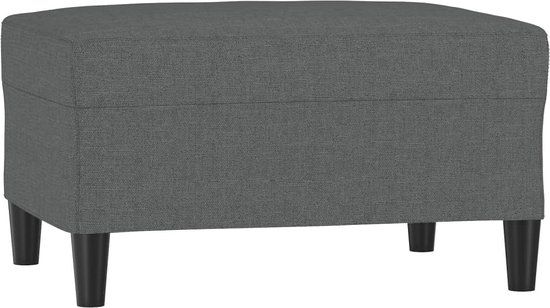vidaXL Voetenbank 70x55x41 cm stof donkergrijs