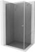 Mexen Pretoria porte battante cabine de douche 70 x 80 cm, graphite, chrome