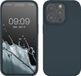 kwmobile telefoonhoesje geschikt voor Apple iPhone 14 Pro - Hoesje met siliconen coating - Smartphone case in leisteen