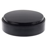 WAGNER vloerdeurstopper BLACK DELUXE, Ø 50 x 15 mm, hoogwaardige kunststof, hoogglans zwart, zelfklevend, zonder resten te verwijderen - 15510911