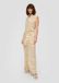 s.Oliver Beige Jumpsuit met lange mouwen en ceintuur - Maat 34