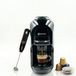 BEHOME Espressomachine voor Nespresso en Dolce Gusto compatibele capsules en capsules, 3 verschillende adapters, antikalksysteem + elektrische melkopschuimer, perfecte combinatie van geschuimde koffie