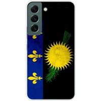 Samsung Galaxy S22 Drapeau guadeloupe Bedrukt siliconen hoesje