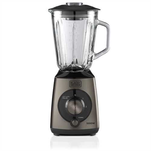 Black & Decker BXJB1000E - Keukenblender - 1.5L - 1000W - Zwart/Transparant