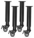Pieds de meuble réglables avec roulettes 315-450 mm, jeu de 4