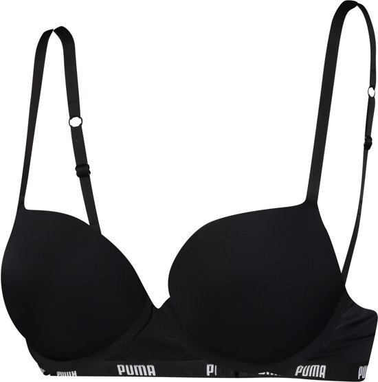 PUMA dames Push-Up bh 1 pack - zwart - 75D