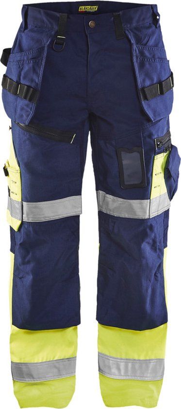 Blåkläder Werkbroek High Vis X1500 1508-1860 - Marine/High Vis Geel - C52