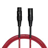 Cascha Standaard Line Microfoonkabel (XLR), Rood, 6m