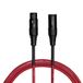 Cascha Standaard Line Microfoonkabel (XLR), Rood, 6m