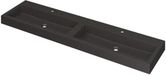 Wastafel INK Momento Dubbele Wastafel Zwart Composiet 1800x450x90 mm