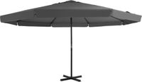 vidaXL Parasol met aluminium paal 500 cm antraciet