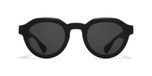 Mykita Dia Lunettes de soleil unisexe noir rondes gris 47mm