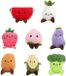 Van Manen Pluche Groente en Fruit Knuffel Speelgoed 12-14cm Verrassing