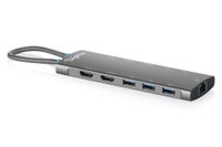 Digitus USB-C Docking Station, 11-Port, Grijs