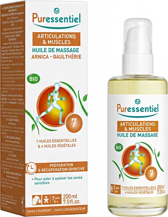 Puressentiel Gewrichten & Spieren Arnica Gaultheria Massageolie Bio 200 ml