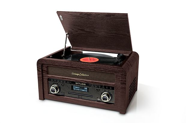 Muse Electronics Muse MTB-1150 DAB Vintage muziekcenter met DAB+/FM-radio, CD- en platenspeler en Bluetooth