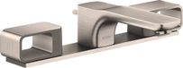 Hansgrohe AXOR Urquiola 3-Loch Waschtischarmatur DN15 mit Platte, Edelstahl