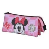 Disney Minnie Mouse Journey-Triple Etui, roze, 23 x 11 cm, Roze Minnie Mouse, Eén maat, Drievoudige etui