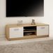 Home Collective meuble TV 120cm de large meuble bas avec surface mate meuble TV