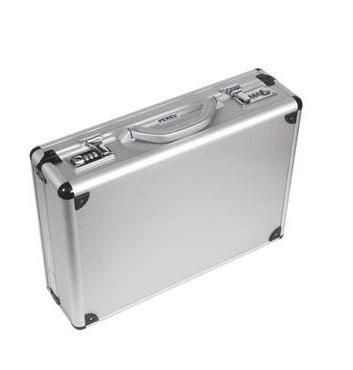 Perel 1819-18 Aluminium Tool Case - Silver - 460 x 335 x 110 mm
