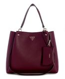 GUESS schoudertas shopper Lorella Girlfriend Tote Merlot wijnrood