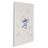 Komar Disney Lilo and Stitch In the Sun afbeelding op spieraam, afmetingen: 60 x 90 cm, wanddecoratie voor kinderkamer